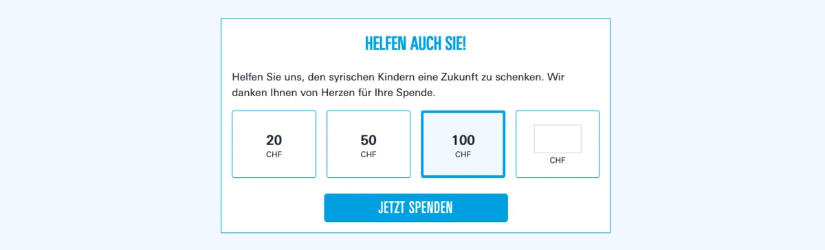 Spenden Widget Spenden Widget