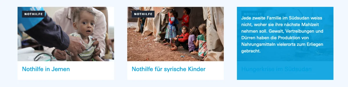 Teaser mit Hover Effekt