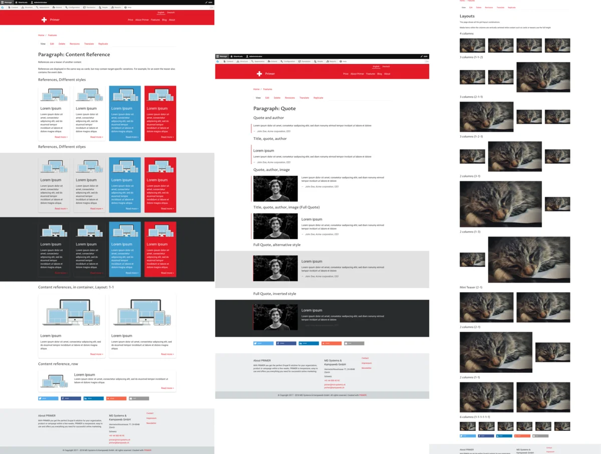Some of the Primer's features.