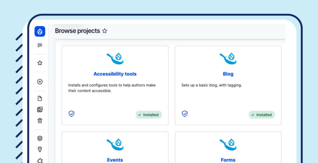 Drupal CMS illustration