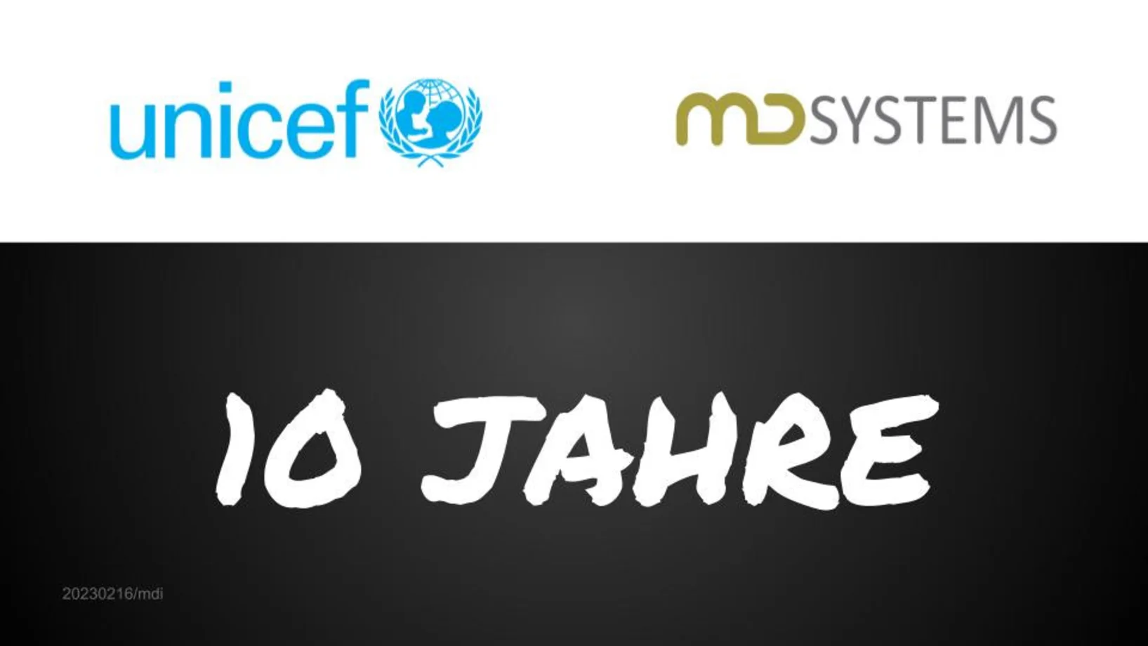 Cover Slides 10 Jahre UNICEF 